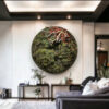Artisanal Circular Moss Frame