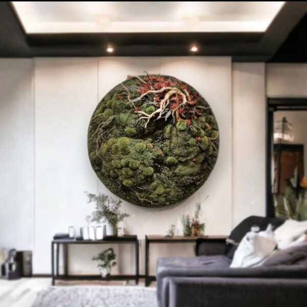 Artisanal Circular Moss Frame